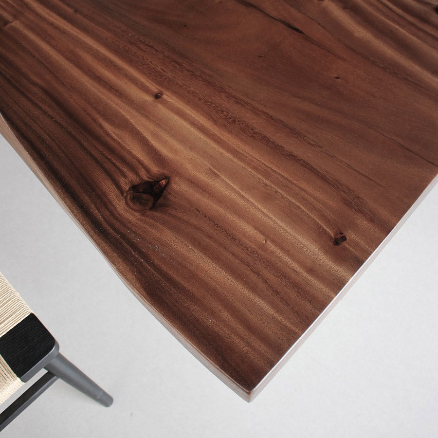 Live Edge Walnut Wood Epoxy Dining Table - Kazanahome