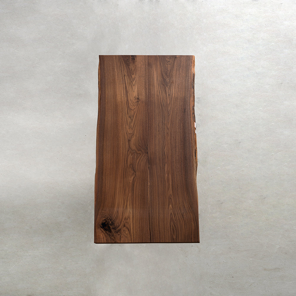 kazanahome Modern Arch Natural Wood Dining Table hamdmade 