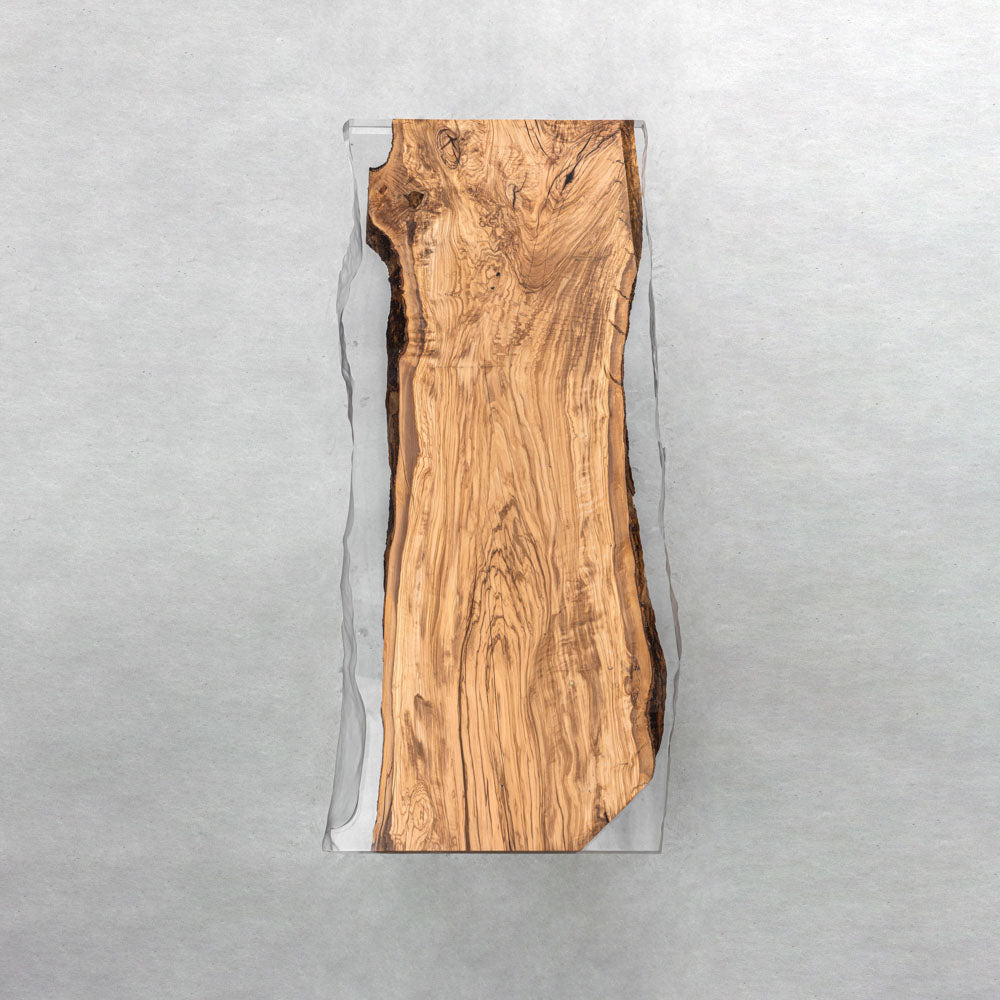 KAZANA Olive Wood Epoxy Table Live Edge Resin Dining Table