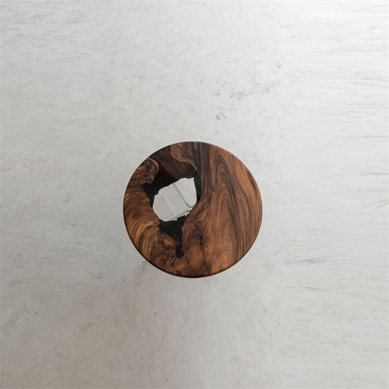 KAZANA Rain Wood Sofa Table Round Epoxy Table
