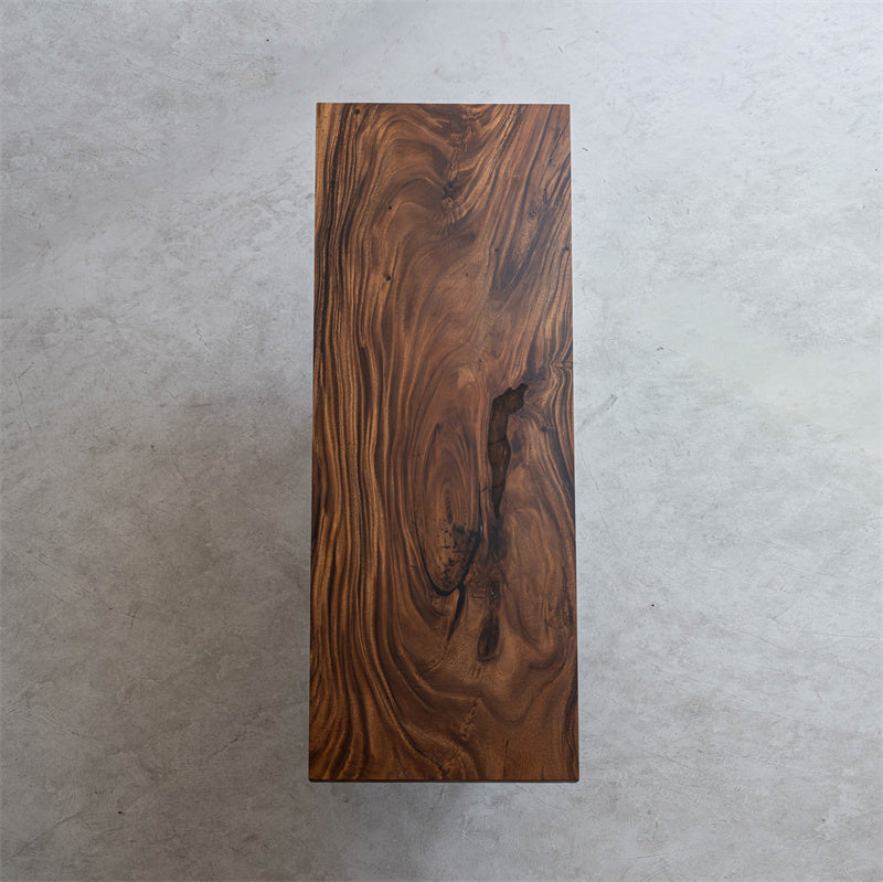 KAZANA Walnut Wood Epoxy Dining Table 32.5"W 92.5"L