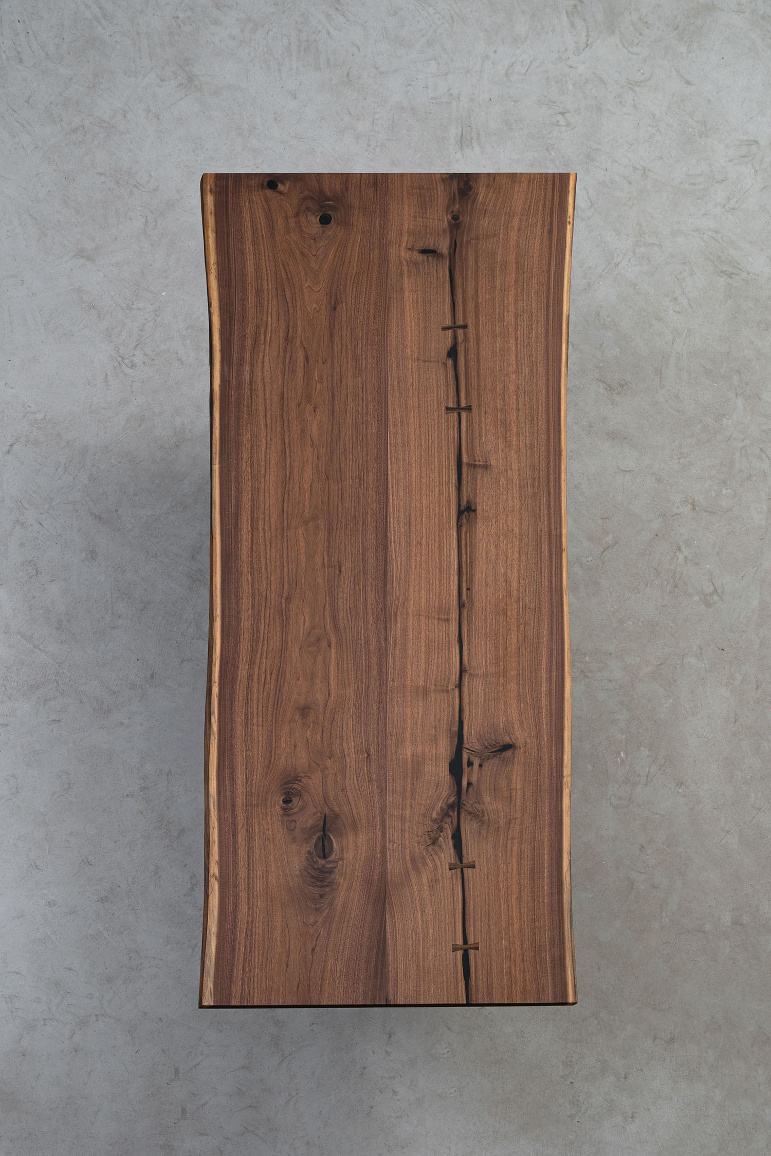 KAZANAHOME Black Walnut Minimalist  Wood Table