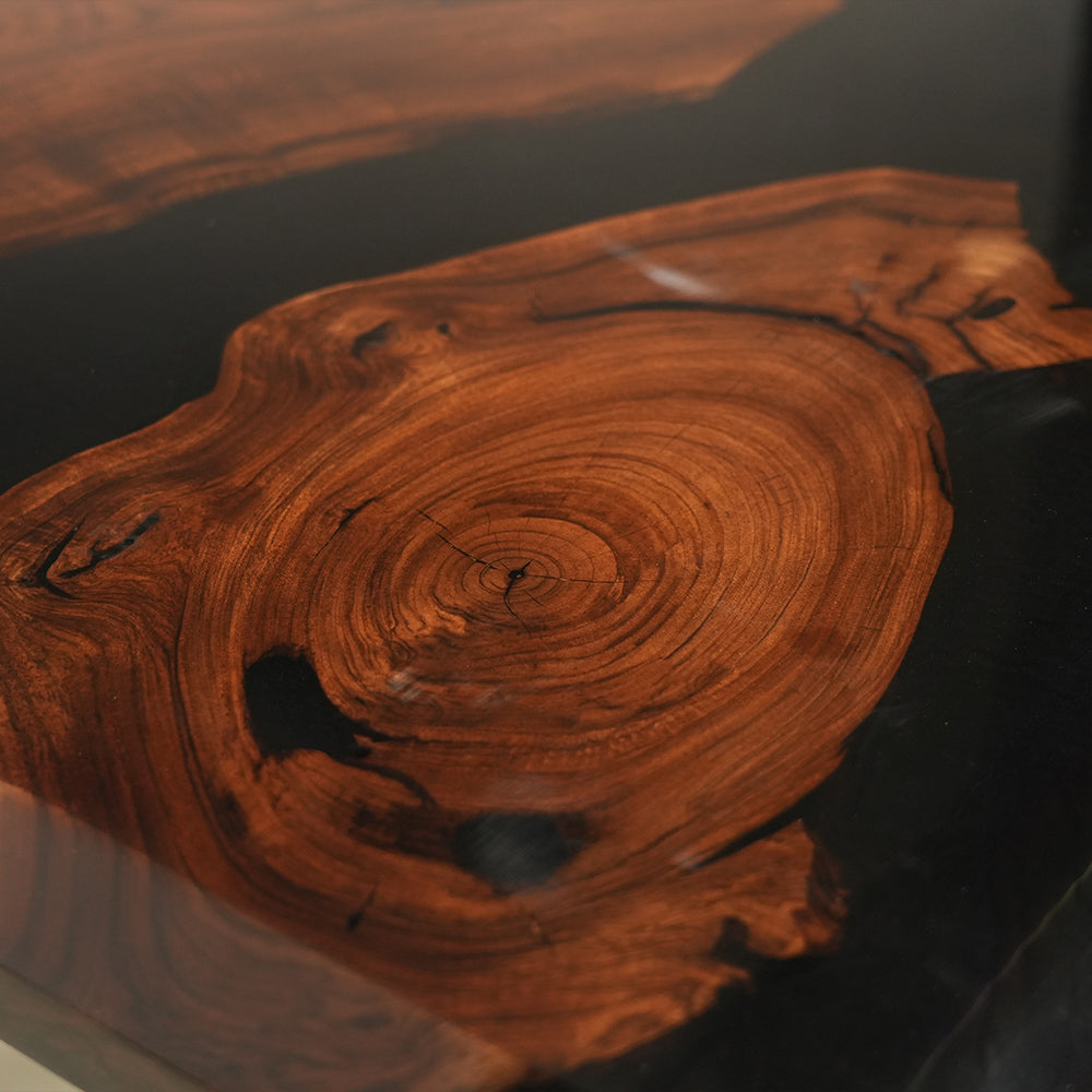 Black Walnut River Resin Epoxy Table 