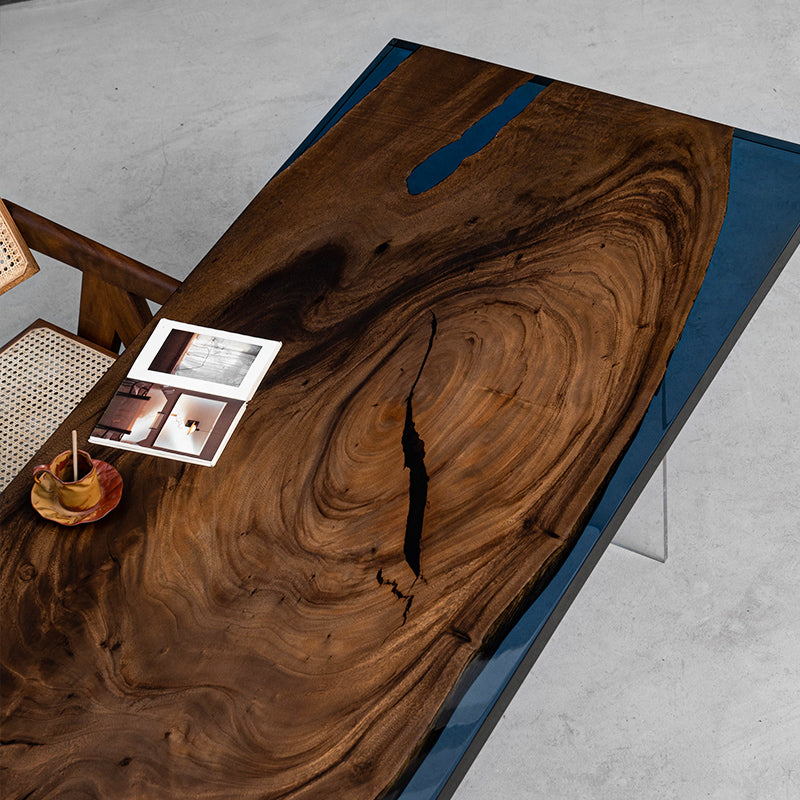 KAZANAHOME Epoxy Table 35"W×102"L