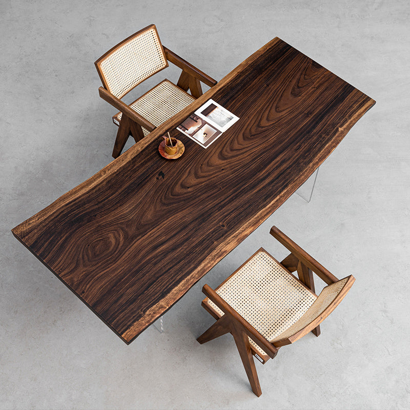 Black Walnut Live Edge Solid Wood Dining Table