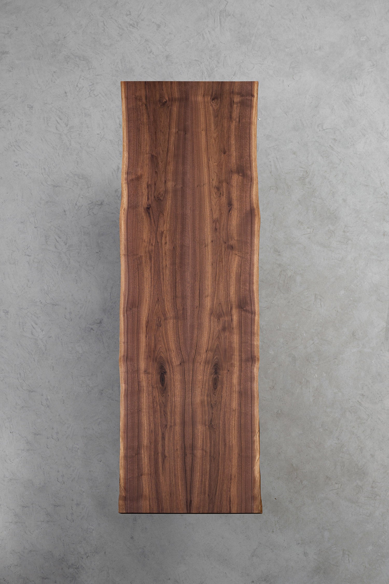 KAZANAHOME Classical Black Walnut wood Live Edge Dining Table