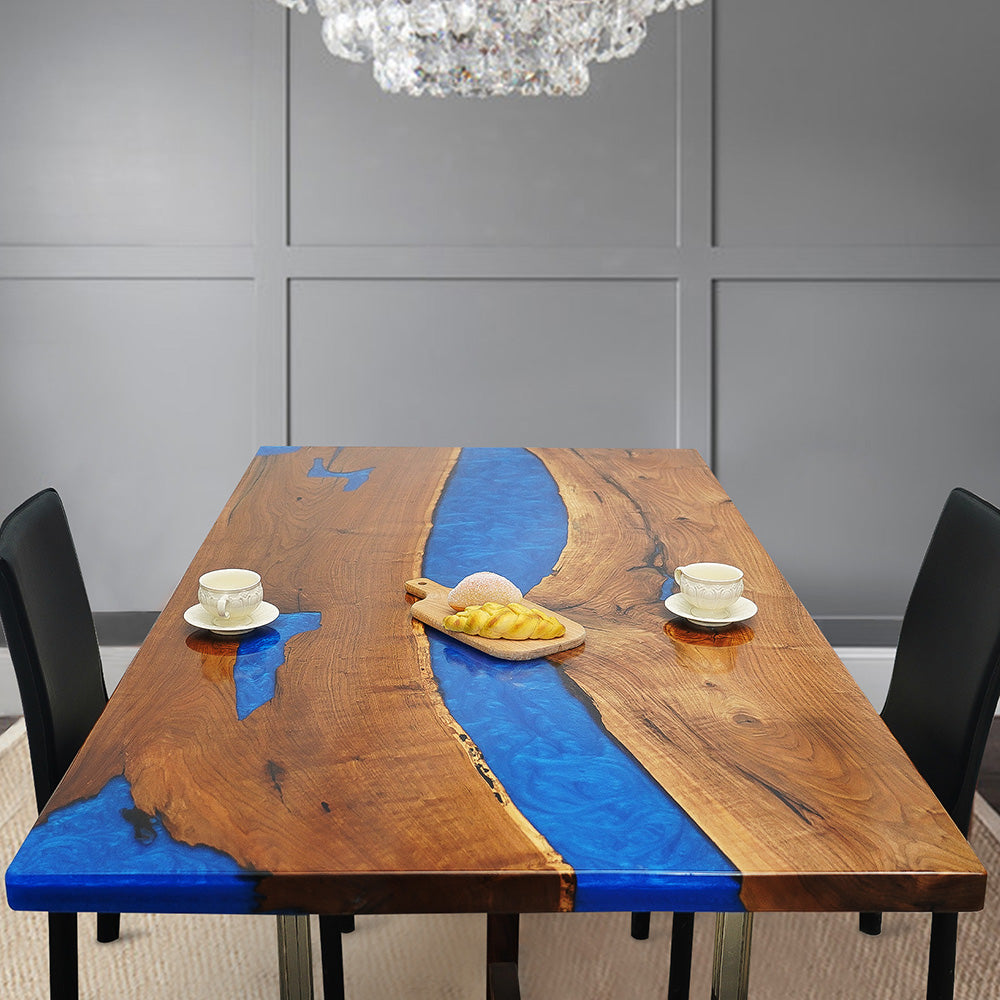 KAZANAHOME Epoxy Resin  Dining Table CT6