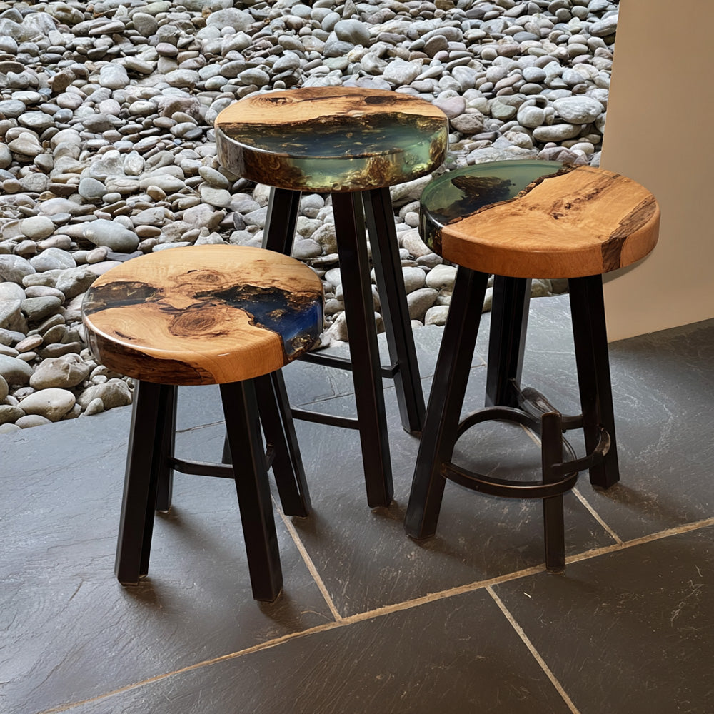 Round Poplar River Epoxy Chairs&Stools KEC14