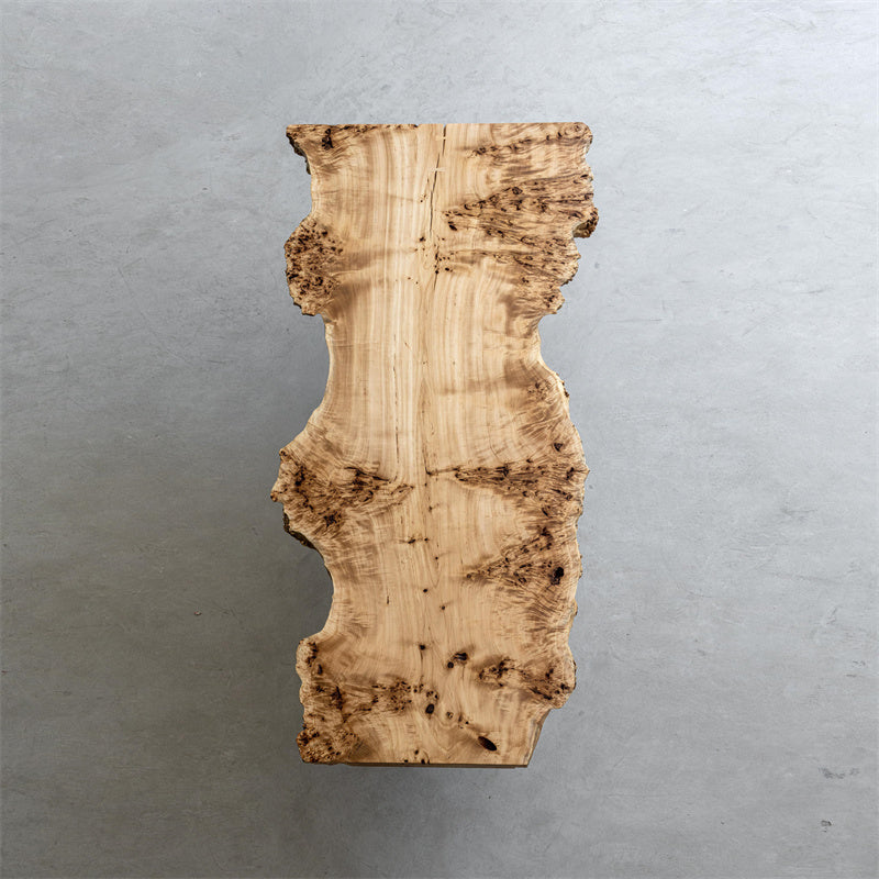 KAZANAHOME Customize Natural Handmade Poplar Wood Live Edge Table 40.16"Wx87.4"L