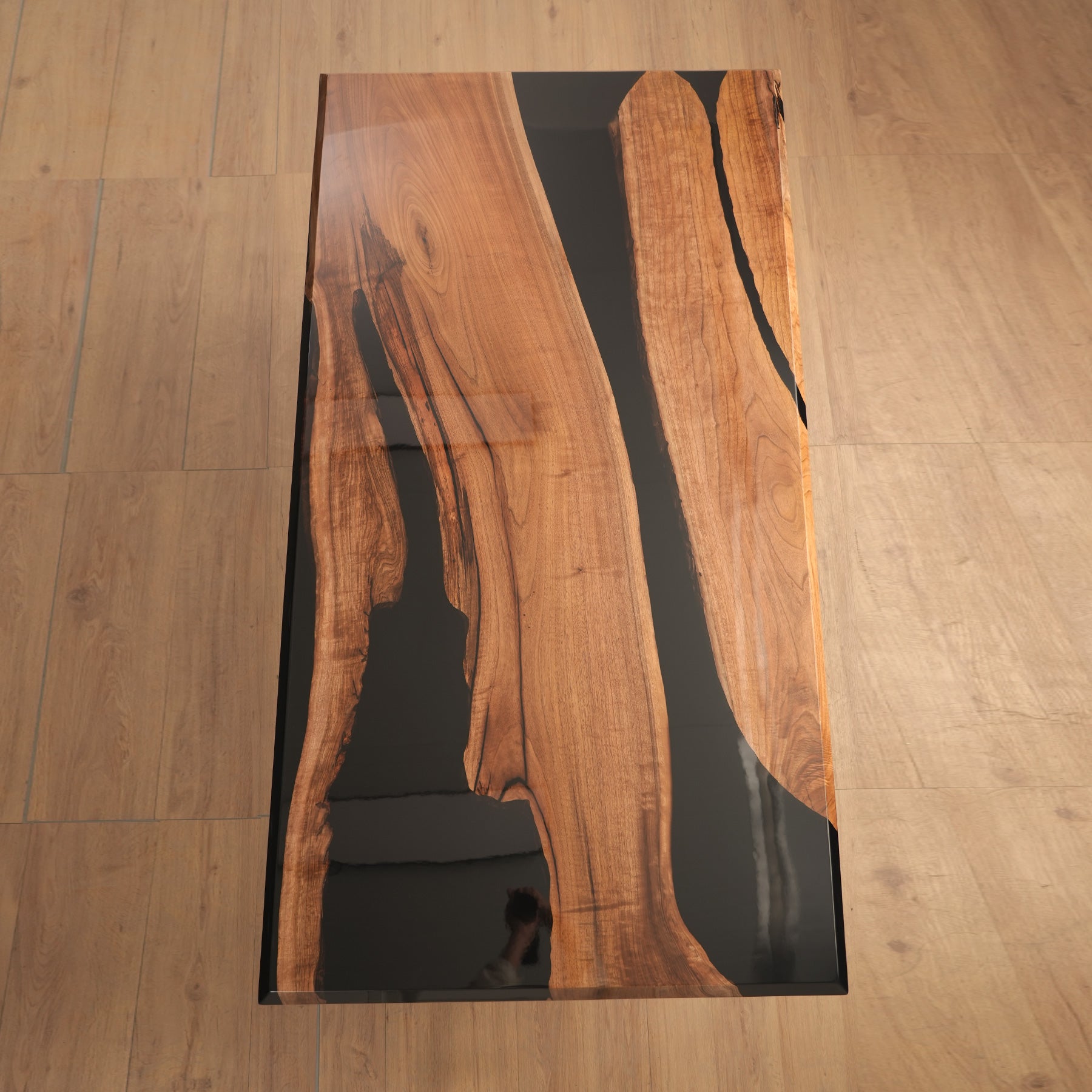 Black Walnut Wood Epoxy Table - Kazanahome