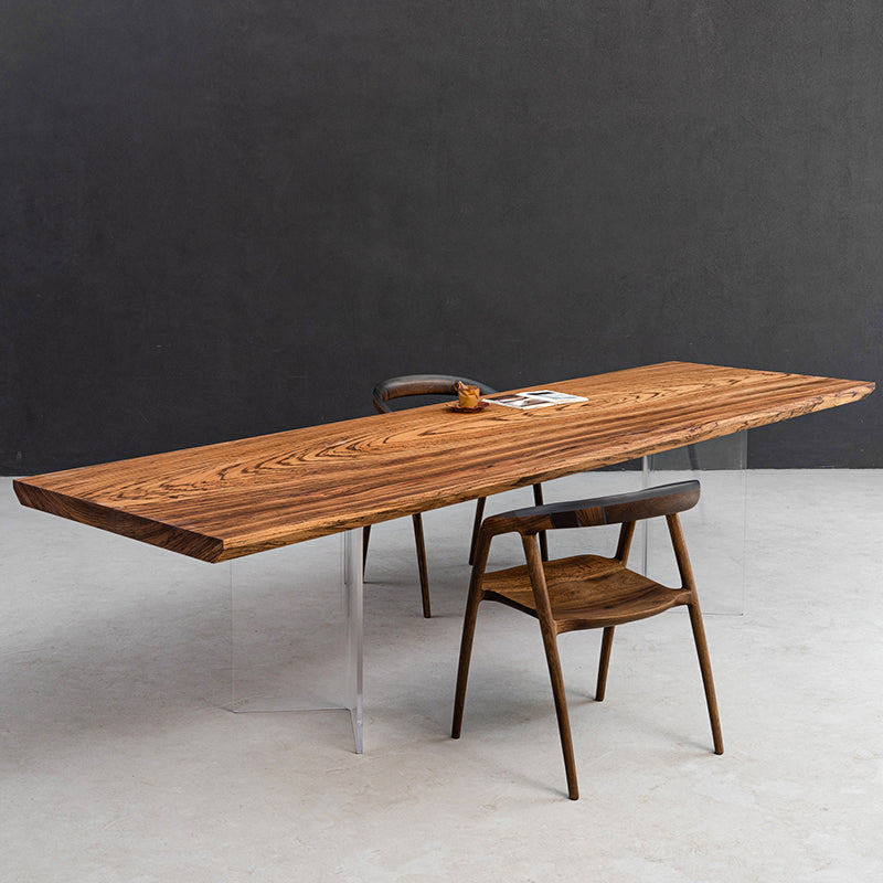 KAZANAHOME Africa Ebony Solid Wood Long Dining Table