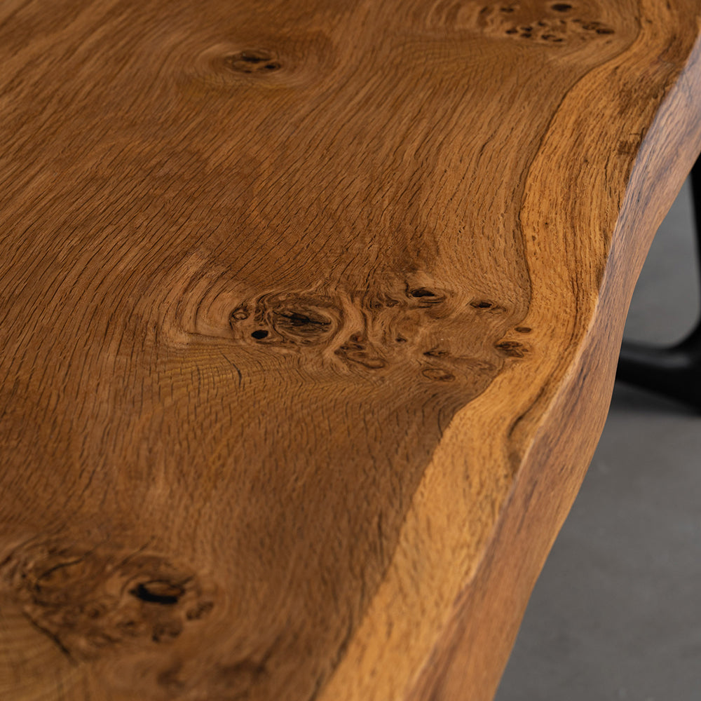 KAZANAHOME White Oak Wood Slab Table