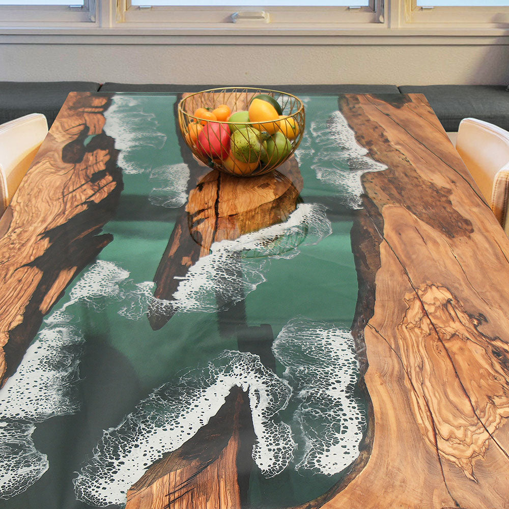 Wave Epoxy Table in San Diego