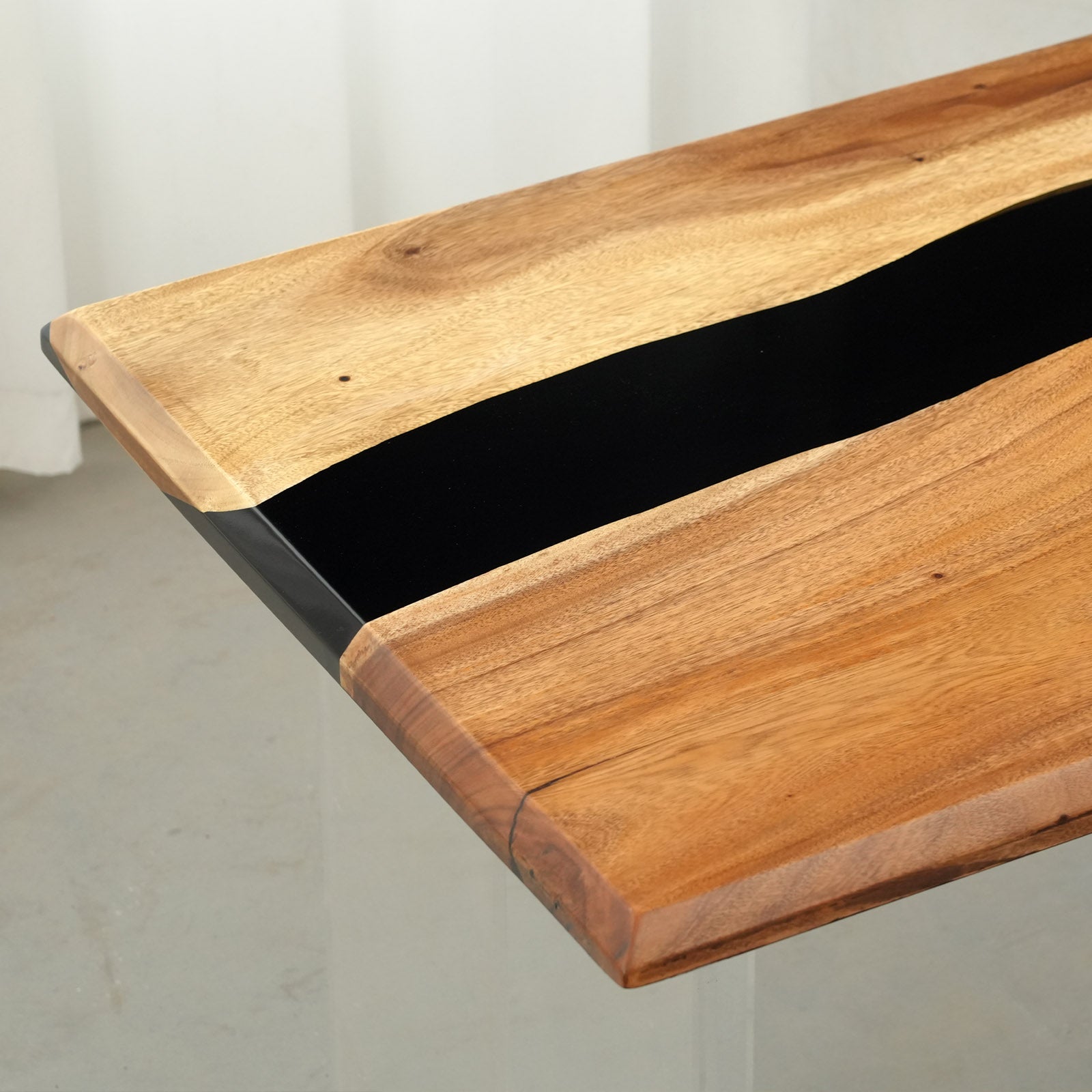 KAZANAHOME Walnut Resin Table in Chicago