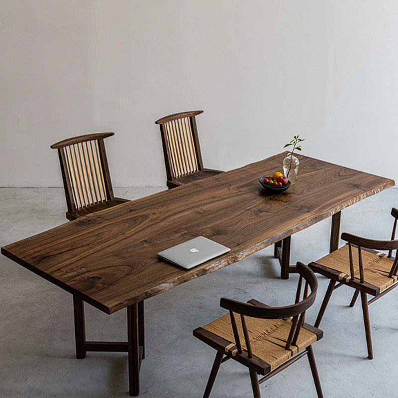 Live-Edge Black Walnut Dining Table  Kazanahome