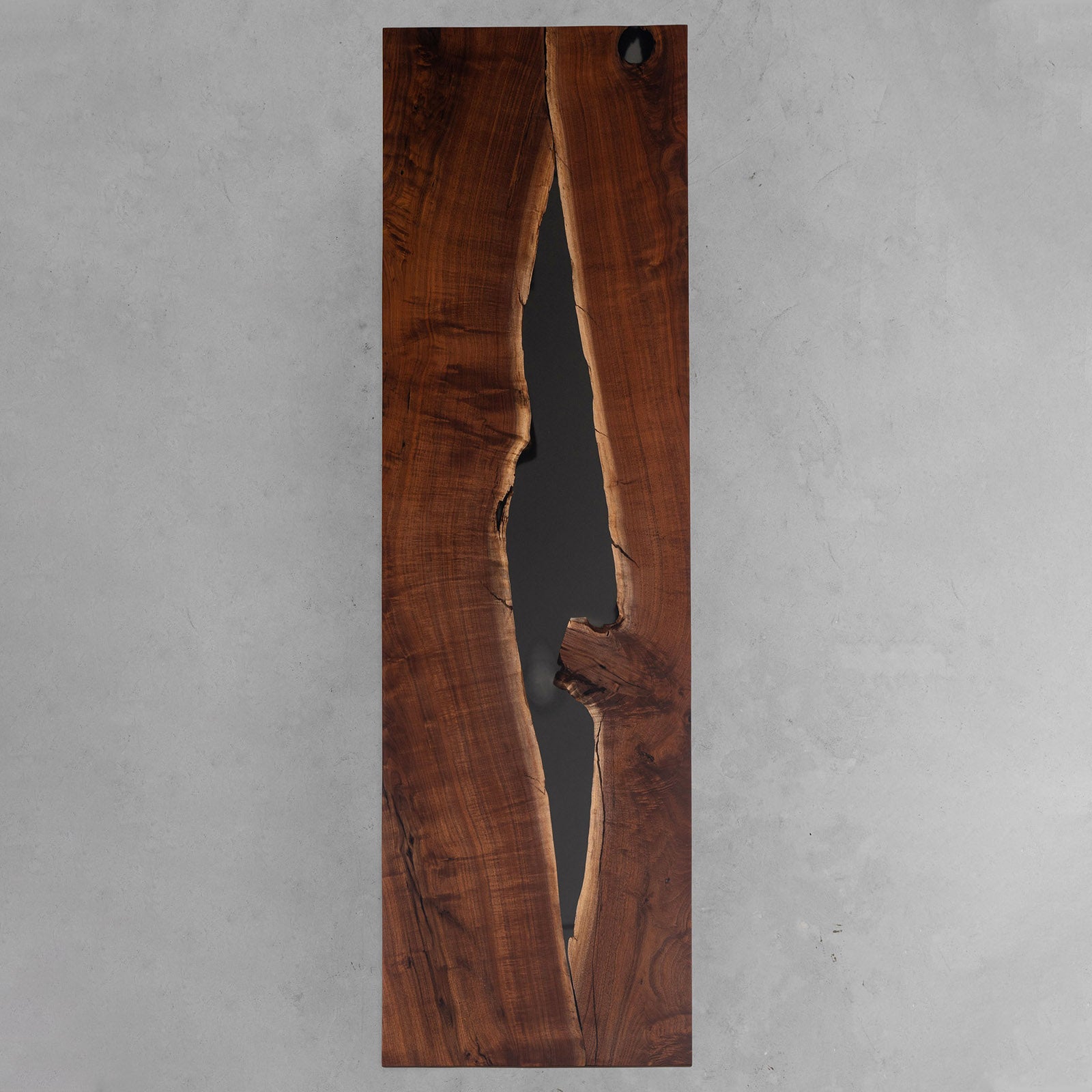 Epoxy Black Walnut Wood River Table - Kazanahome