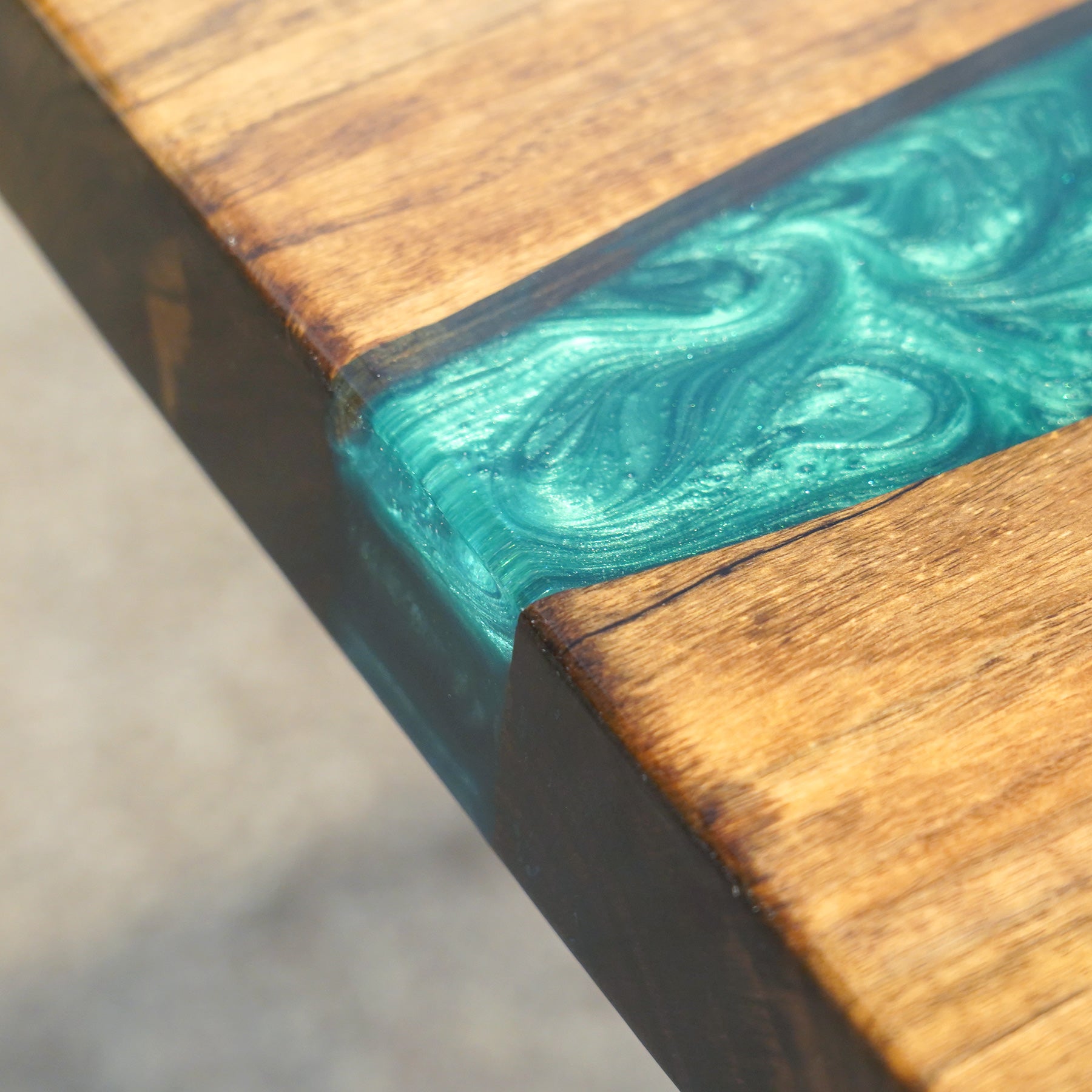 Wood Epoxy Table - Kazanahome in Charleston