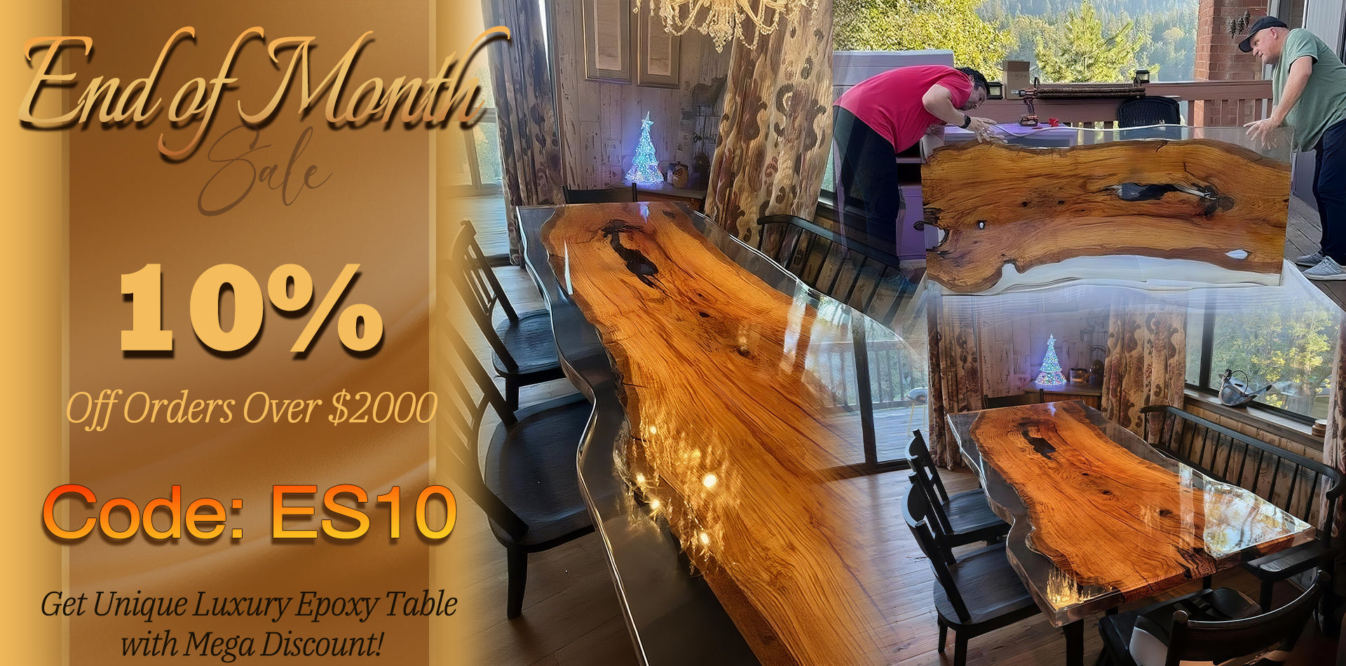 Epoxy Table in California-Kazanahome