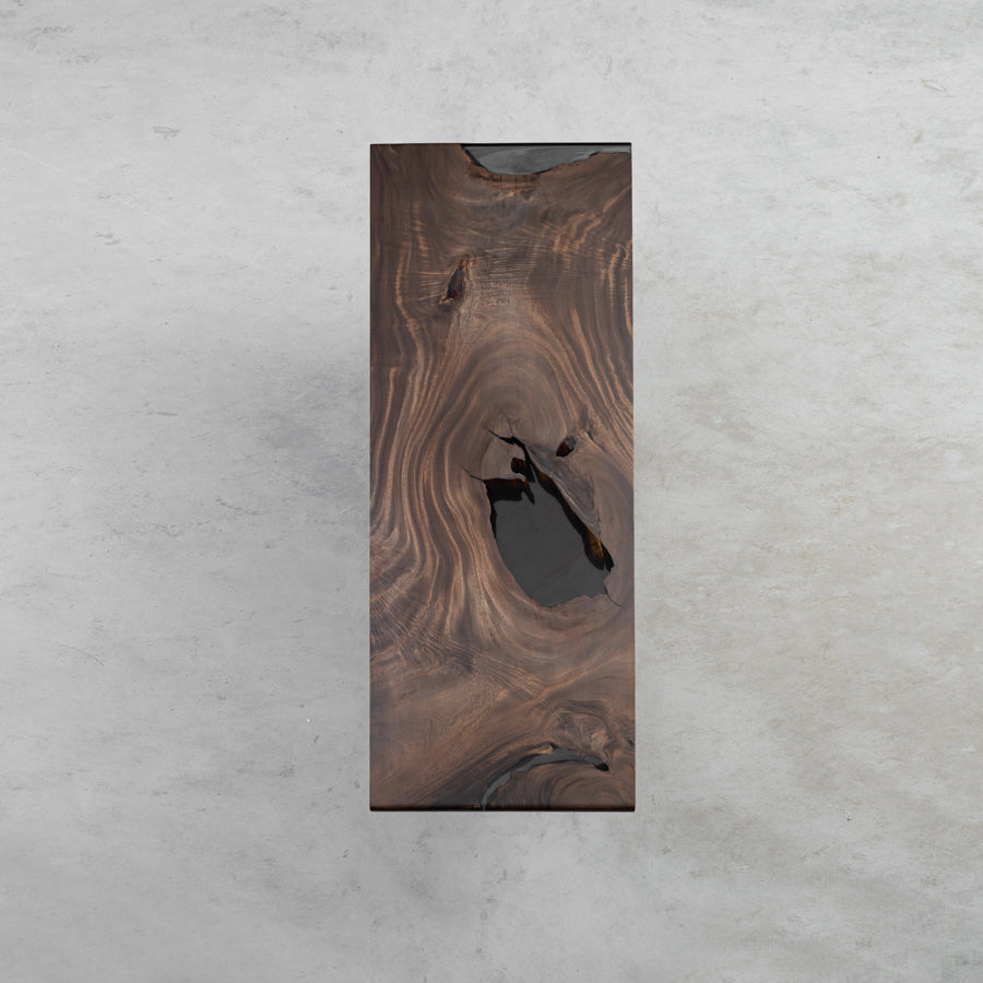Kazanahome Walnut Epoxy Dining Table