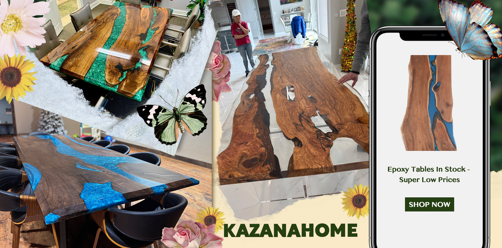Epoxy Table - Kazanahome