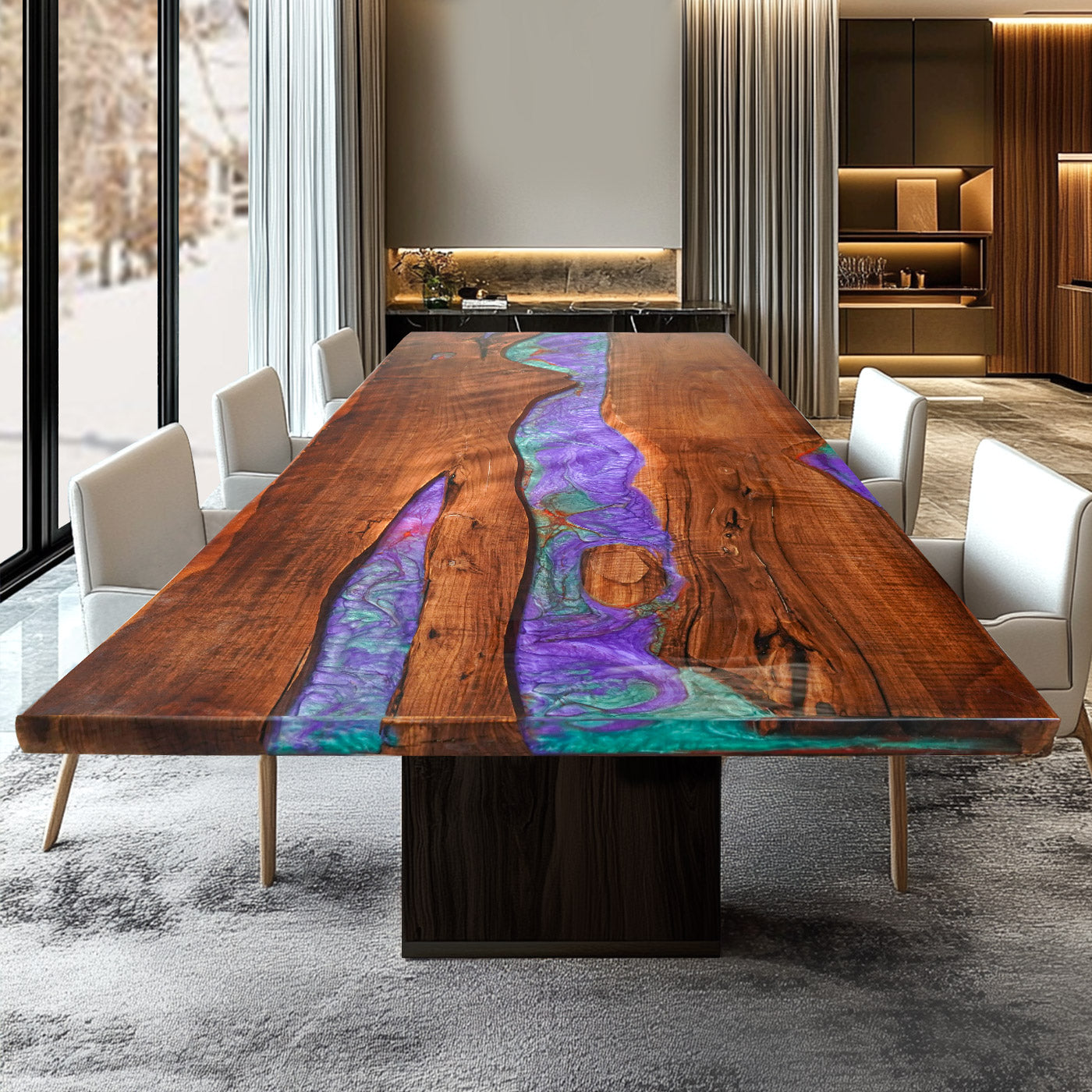 Custom Kazanahome Epoxy Tabletop in Miami