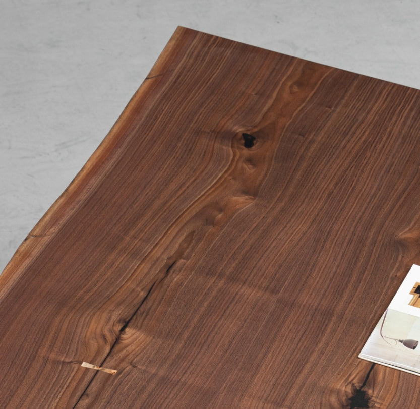 Kazanahome Black Walnut Solid Wood Table Dining Kitchen