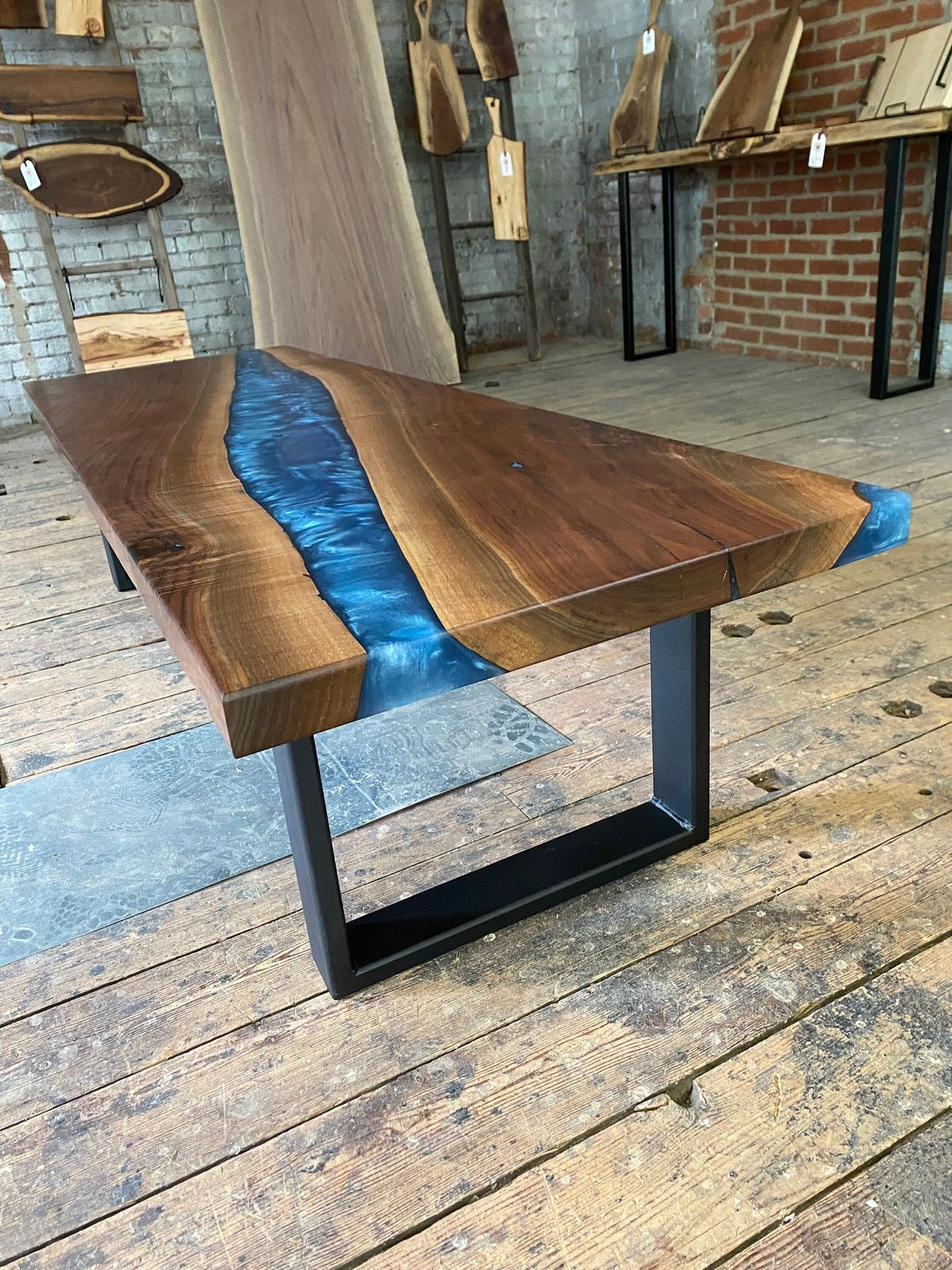 Custom White Oak Epoxy Table for Hannah
