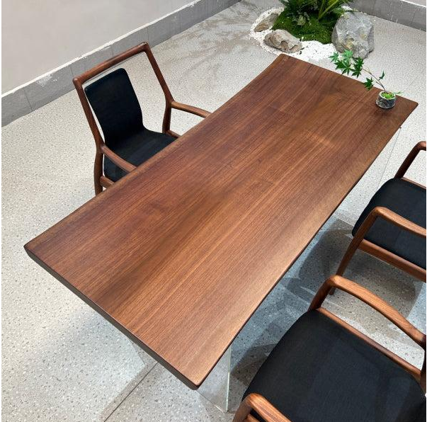 Custom Blakc Walnut Table remade difference $500 for Steve