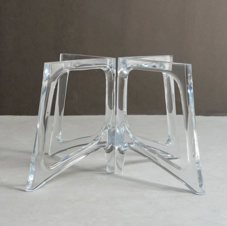 Custom Butterfly ice crystal table legs for Phillip