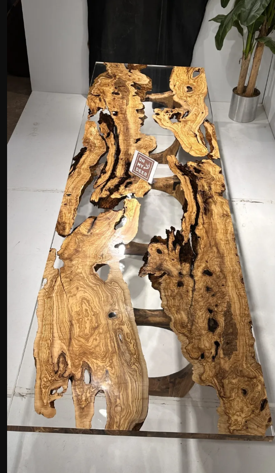 Custom Olive Epoxy Table Deposit $5053.26 for Nick