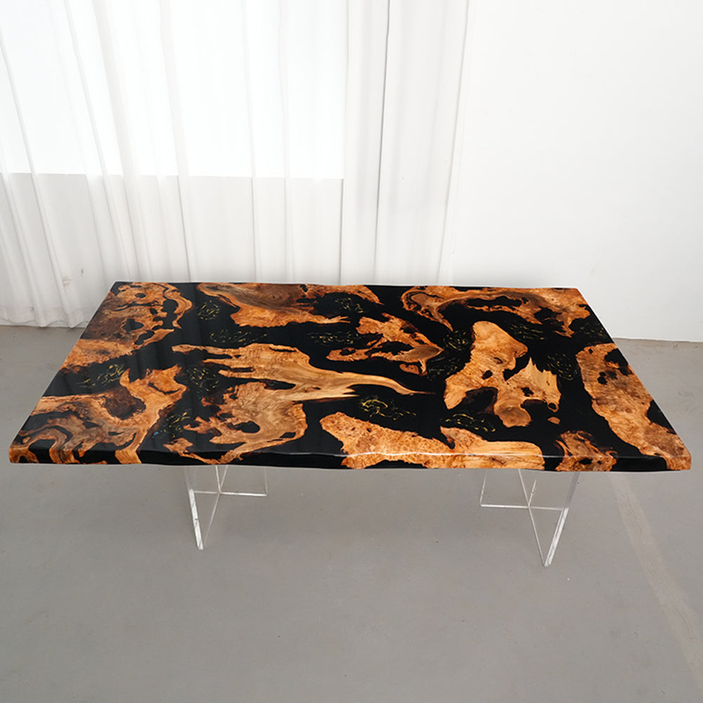 Cunninghamia Live Edge Resin Epoxy Table in Chicago 
