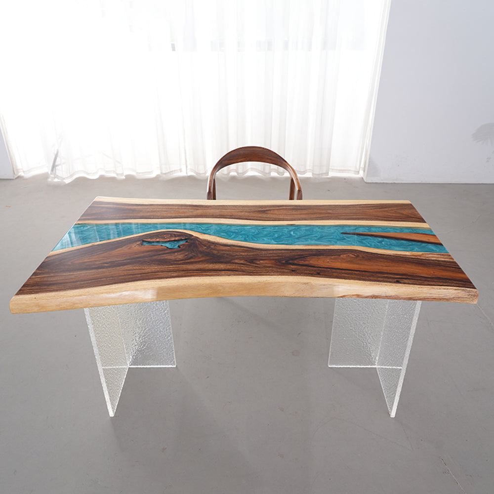 Kazanahome River Resin Wood Epoxy Table