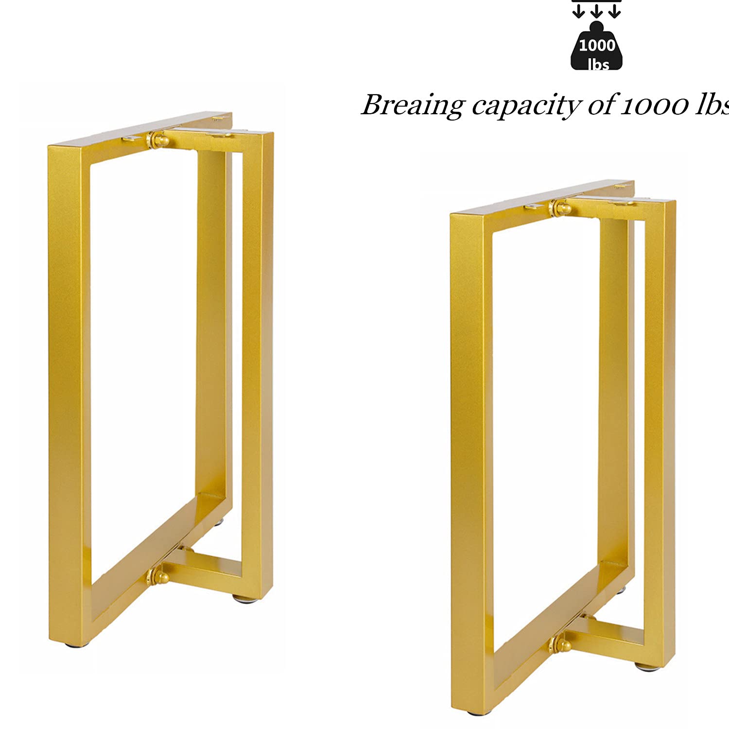 Metal Table Leg / Table Base T-shape Golden Color TL-04 One-pair