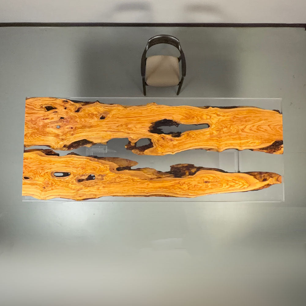 Olive Epoxy Table in Chicago