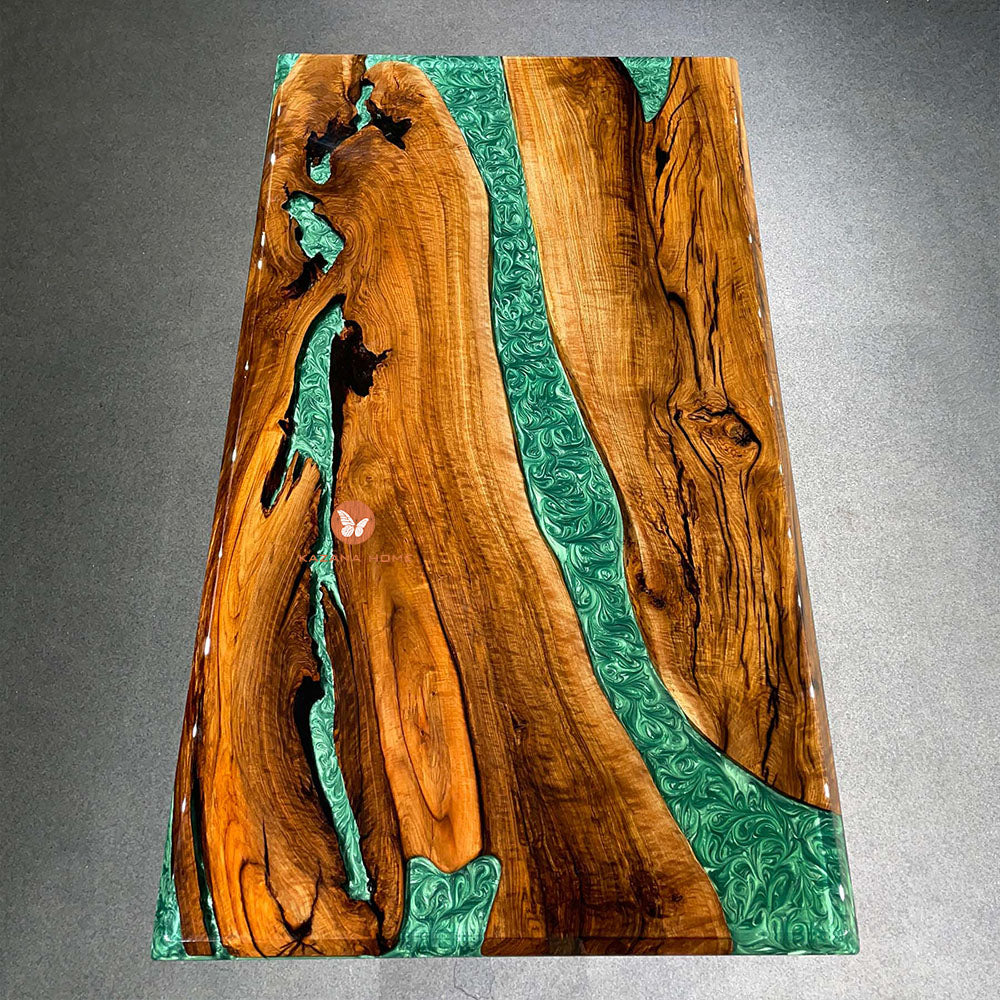 Wood Epoxy Table In California - Kazanahome