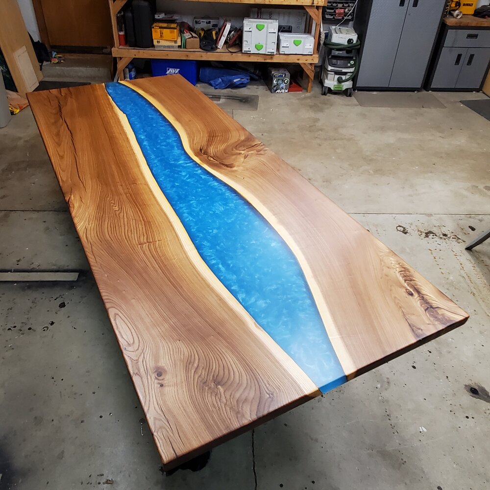 Copy of Custom epoxy dining table balance payment $2600 from Jmm
