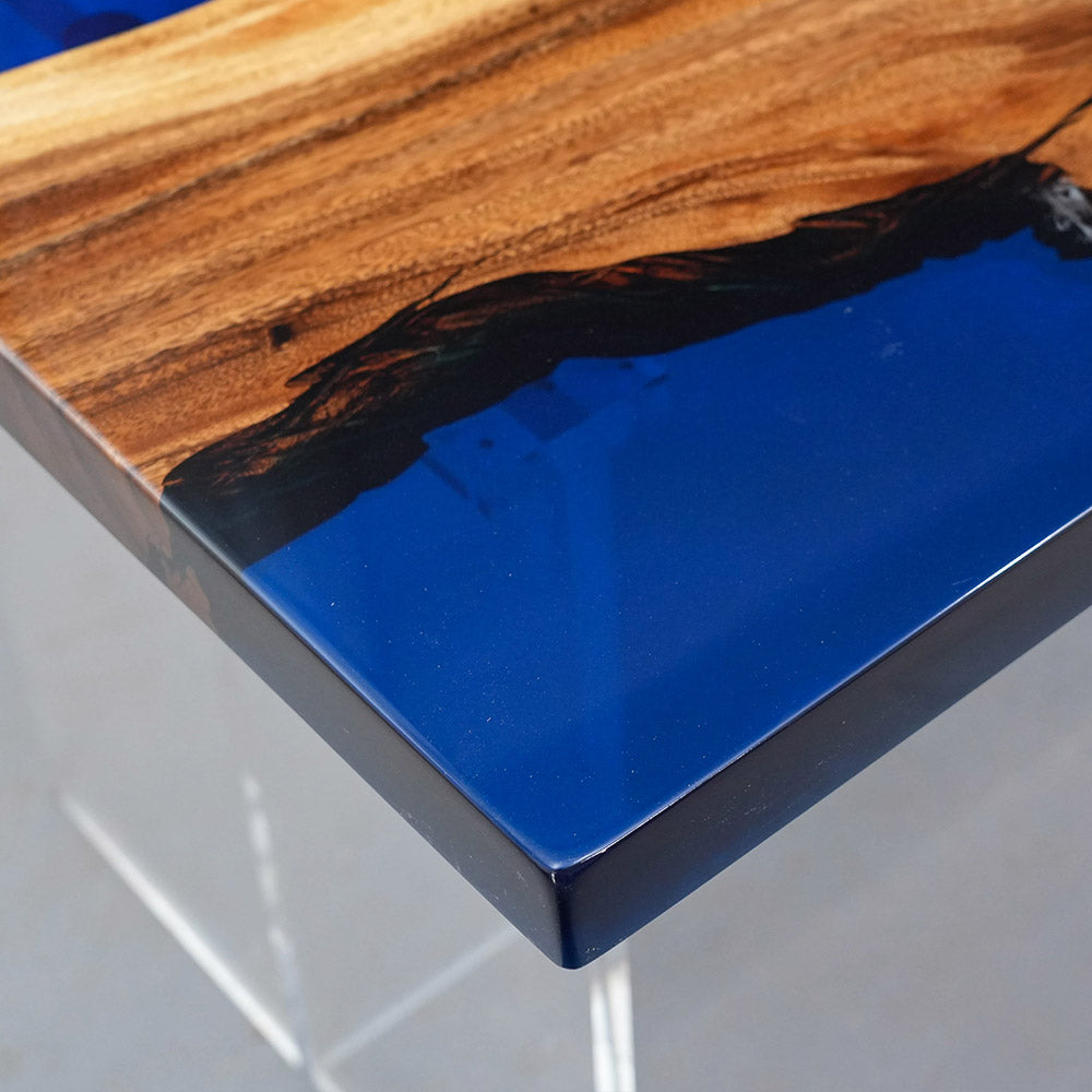 KAZANAHOME Walnut Epoxy Table in Brooklyn