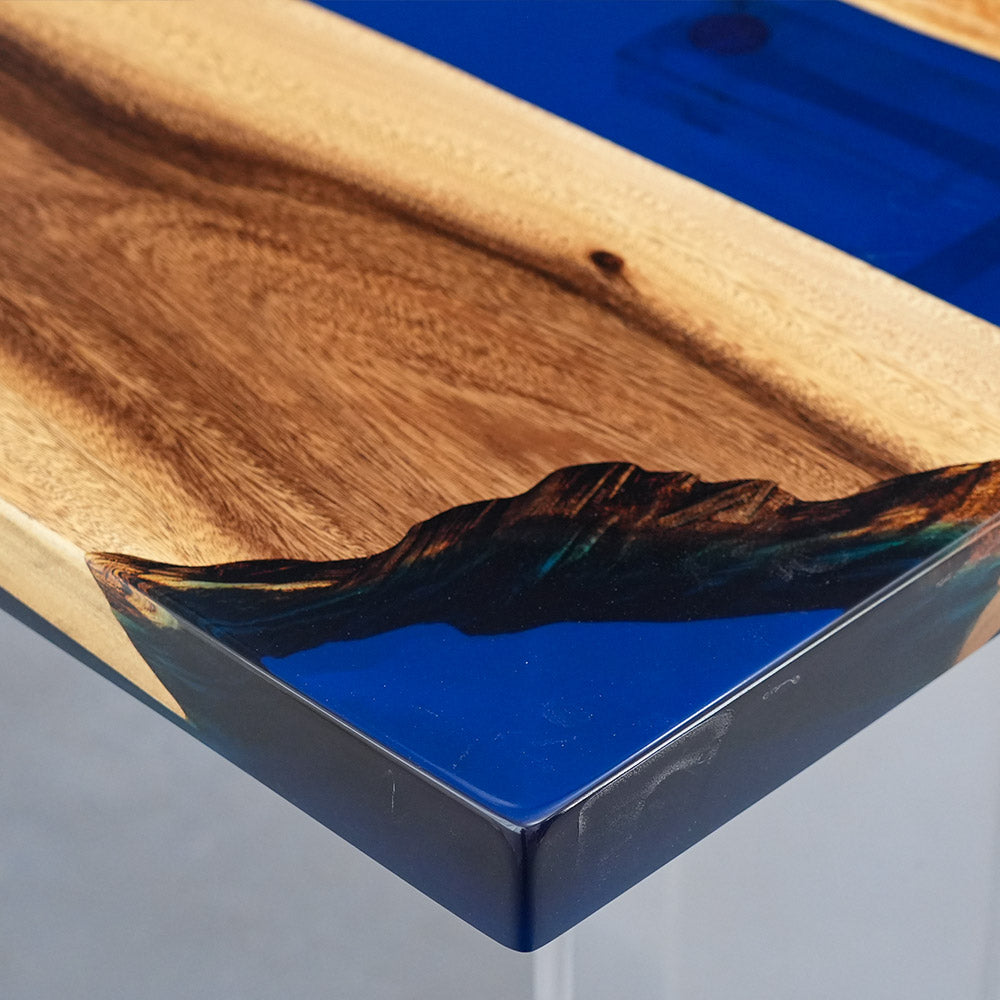 KAZANAHOME Walnut Epoxy Table  in Brooklyn