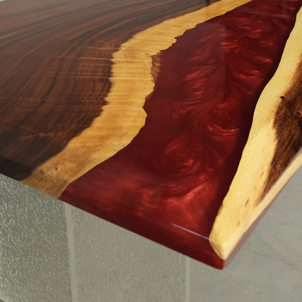 Custom Dining River Epoxy Table in Texas