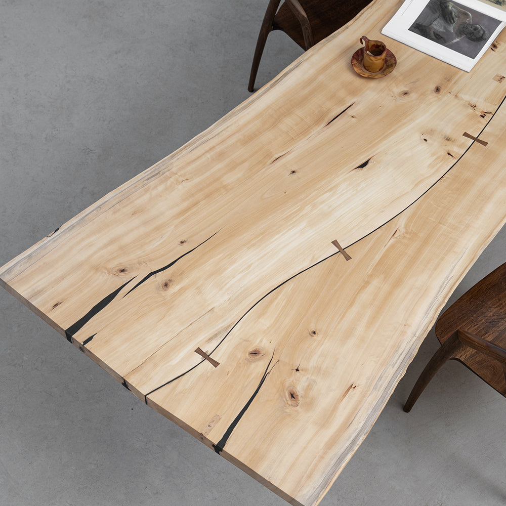 Poplar Table Wood Table