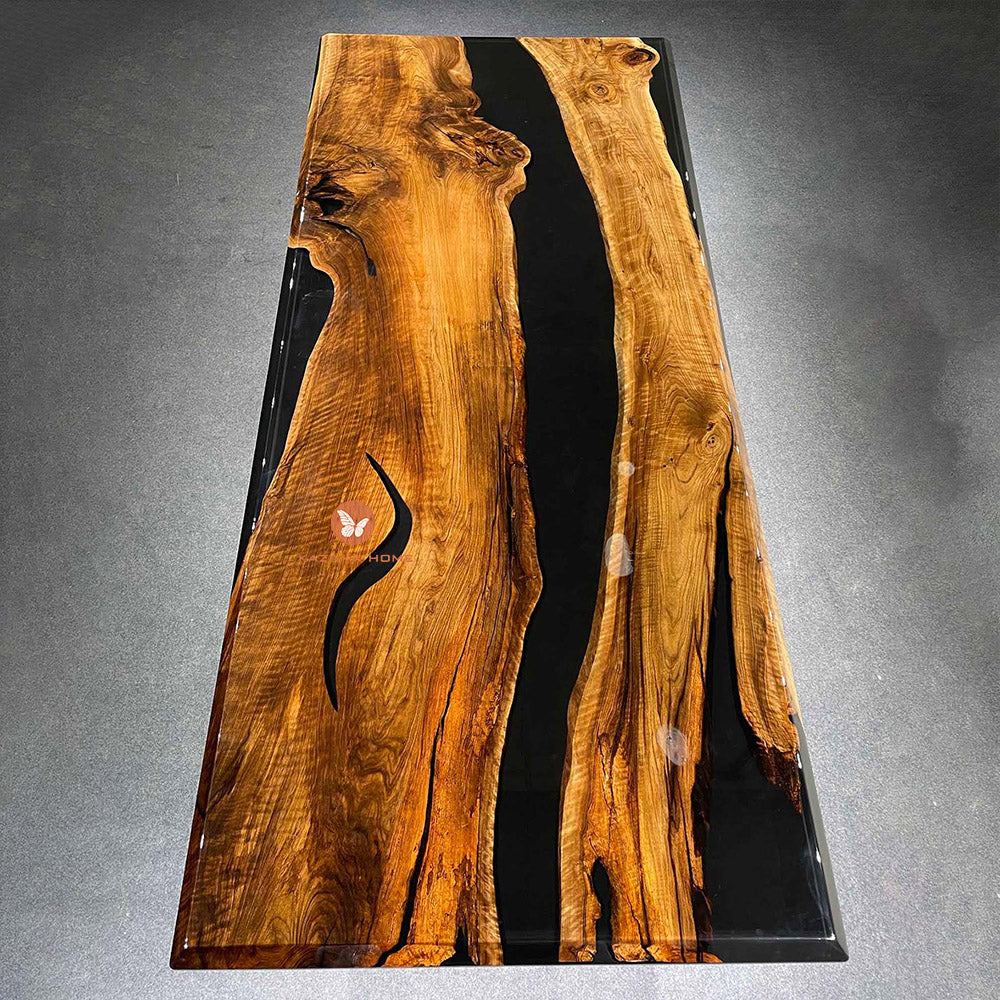 Wood Epoxy Table In California - Kazanahome