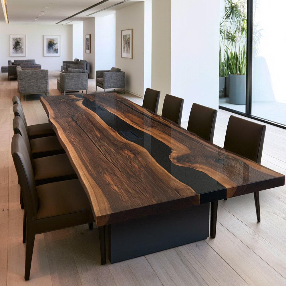 artisanal-black-epoxy-table-kct121-chicago-client-showroom