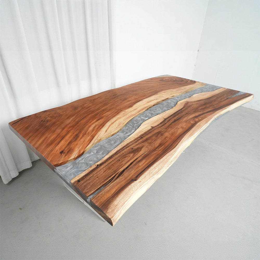 walnut-silver-resin-table-chicago