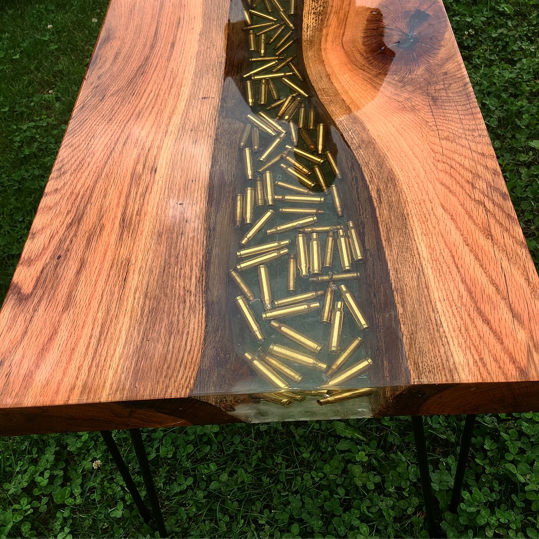 Custom Pistol and Rifle Epoxy Table for Roy