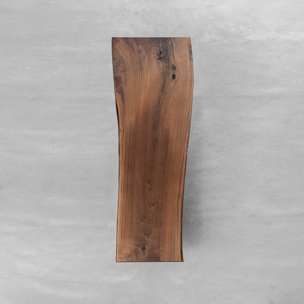 KAZANA Live Edge Wood Dining Table Solid Black Walnut Kitchen Table 31.1"Wx90.67"L