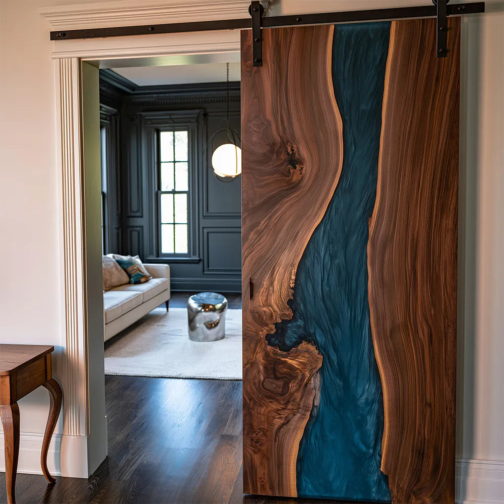 black-walnut-epoxy-front-door-portland