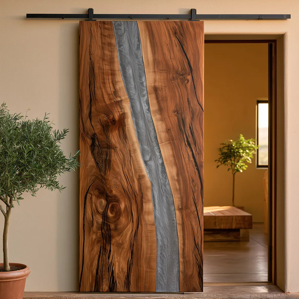 black-walnut-silver-epoxy-entrance-door