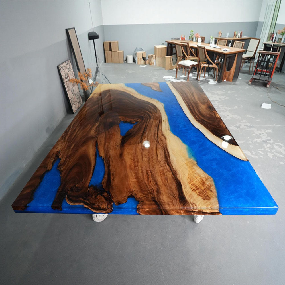 blue-epoxy-table-delivered-to-houston-texas