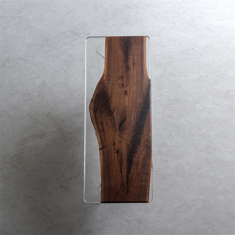 Black Walnut Wood Epoxy Table - Kazanahome