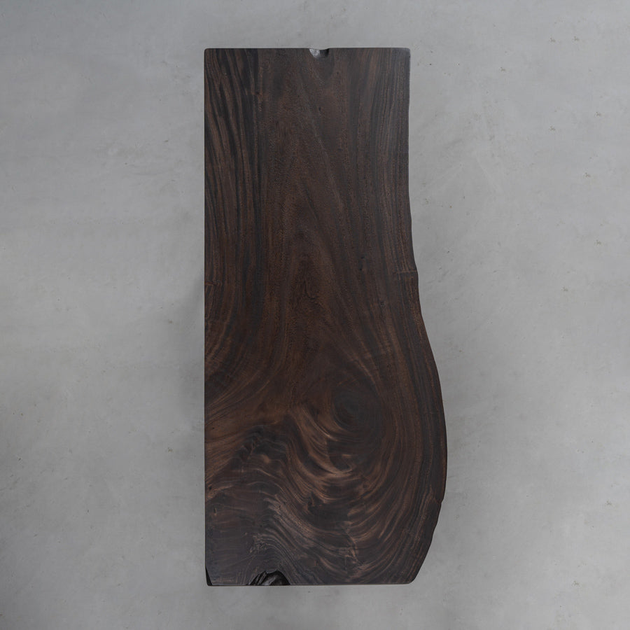 KAZANA Handmade Walnut Live Edge Wood Dining Table 33.86"Wx85.71"L